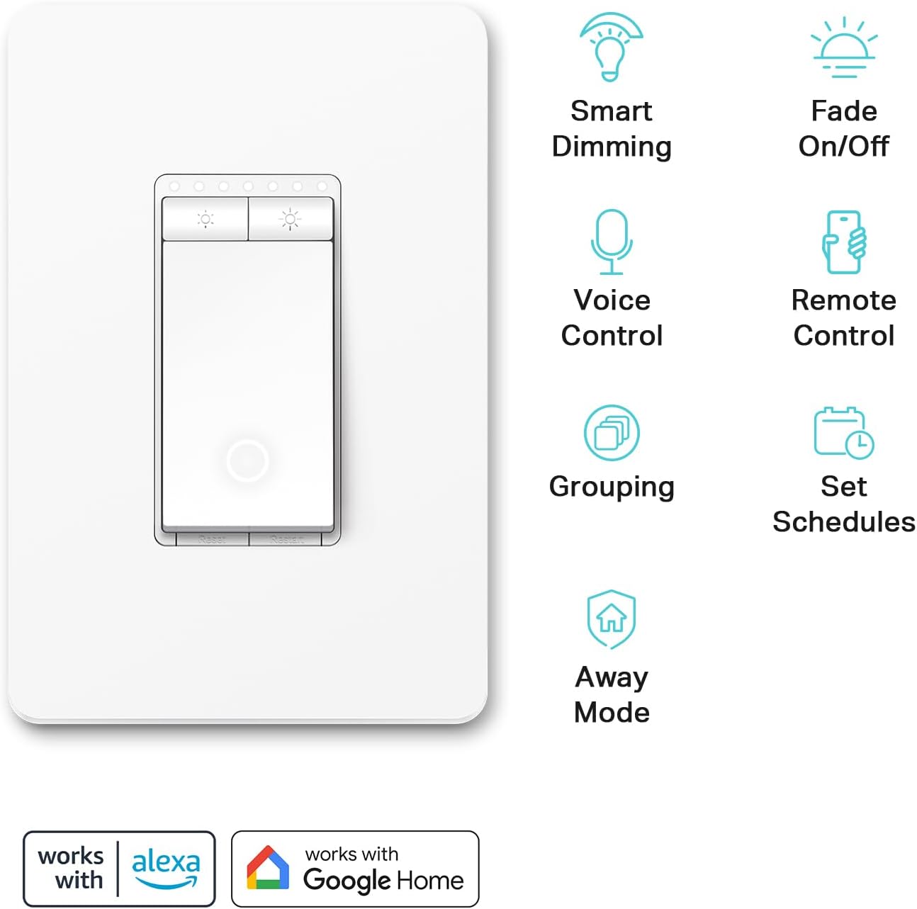 Kasa Smart Dimmer Switch HS220P3, Single Pole, Needs Neutral Wire - Image 2