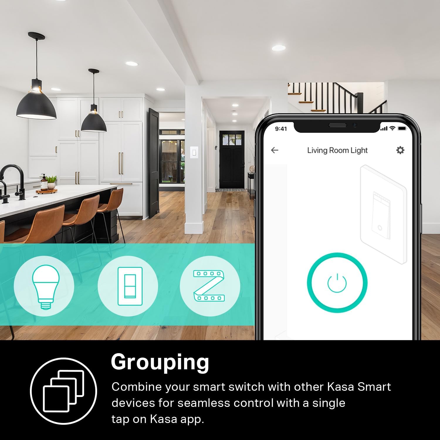 Kasa Smart Dimmer Switch HS220P3, Single Pole, Needs Neutral Wire - Image 6